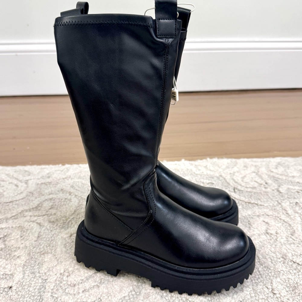 Girl knee high boots